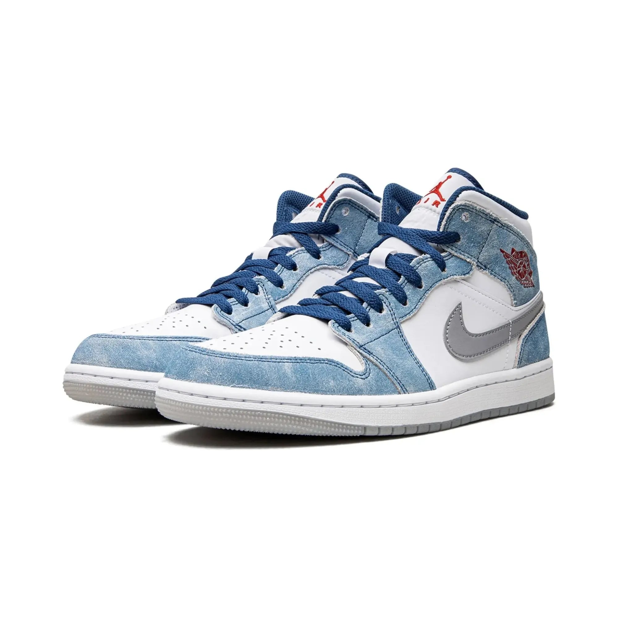 Nike Air Jordan 1 Mid "French Blue Fire Red" - street-bill.dk