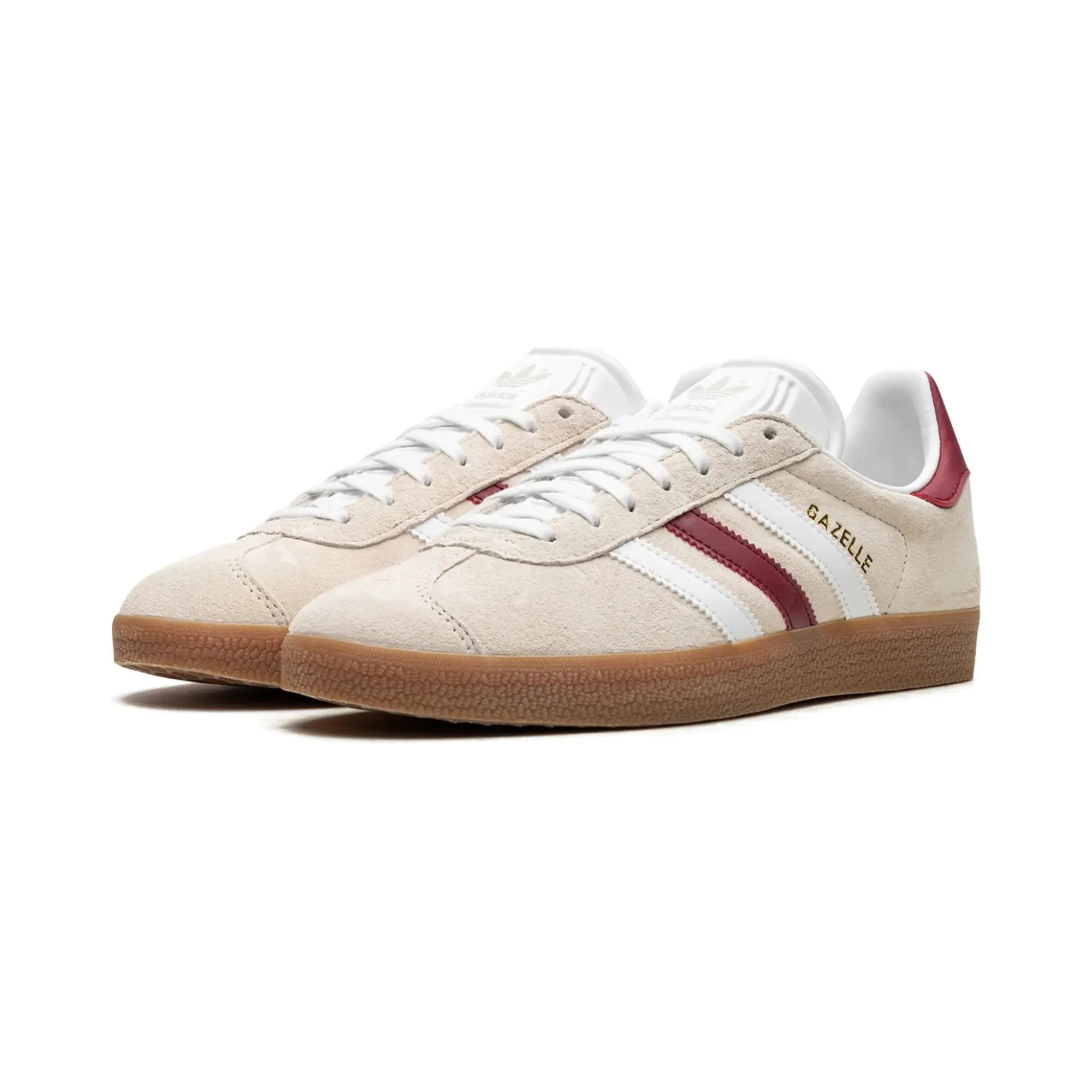 Adidas Gazelle "Aluminum Collegiate Burgundy" - street-bill.dk