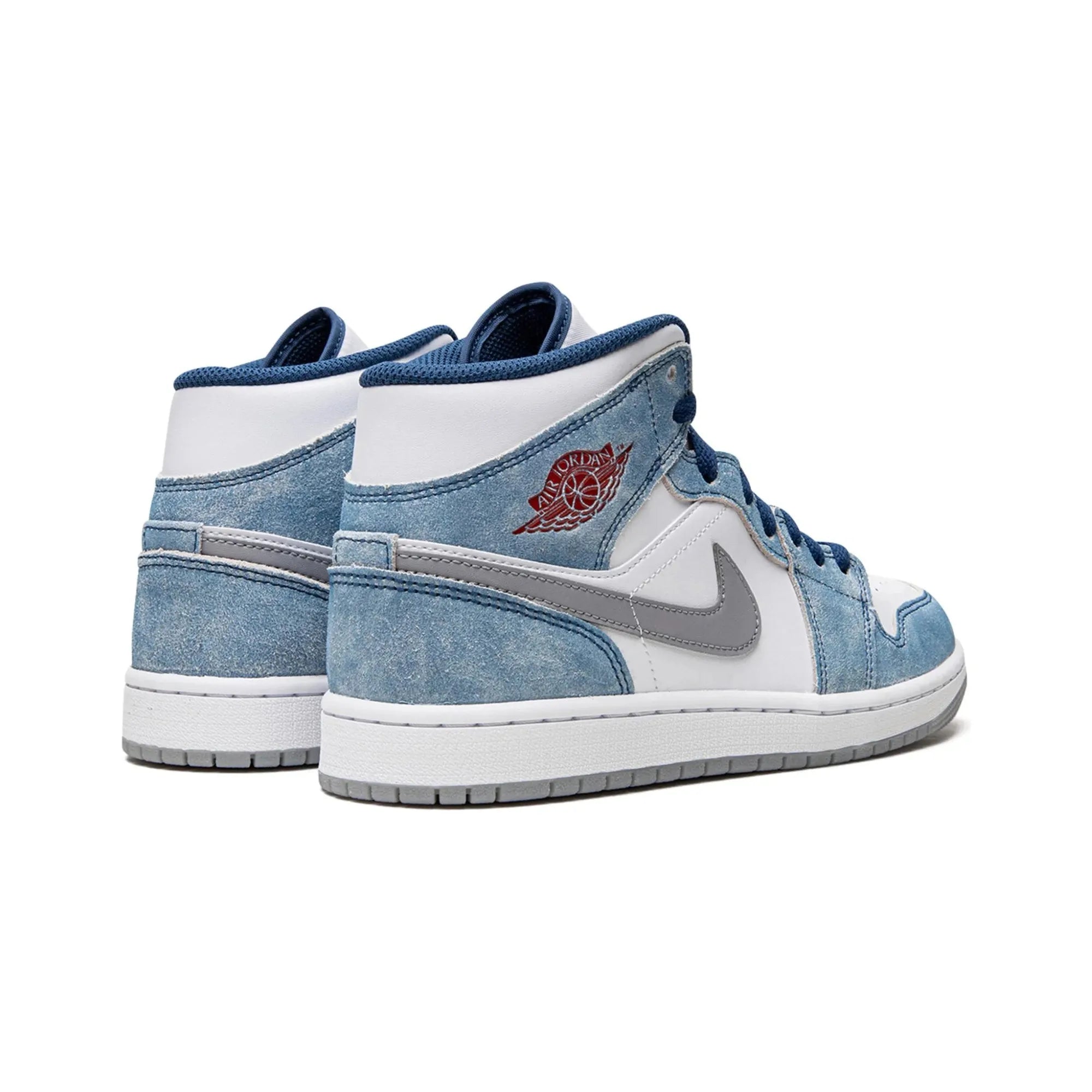 Nike Air Jordan 1 Mid "French Blue Fire Red" - street-bill.dk