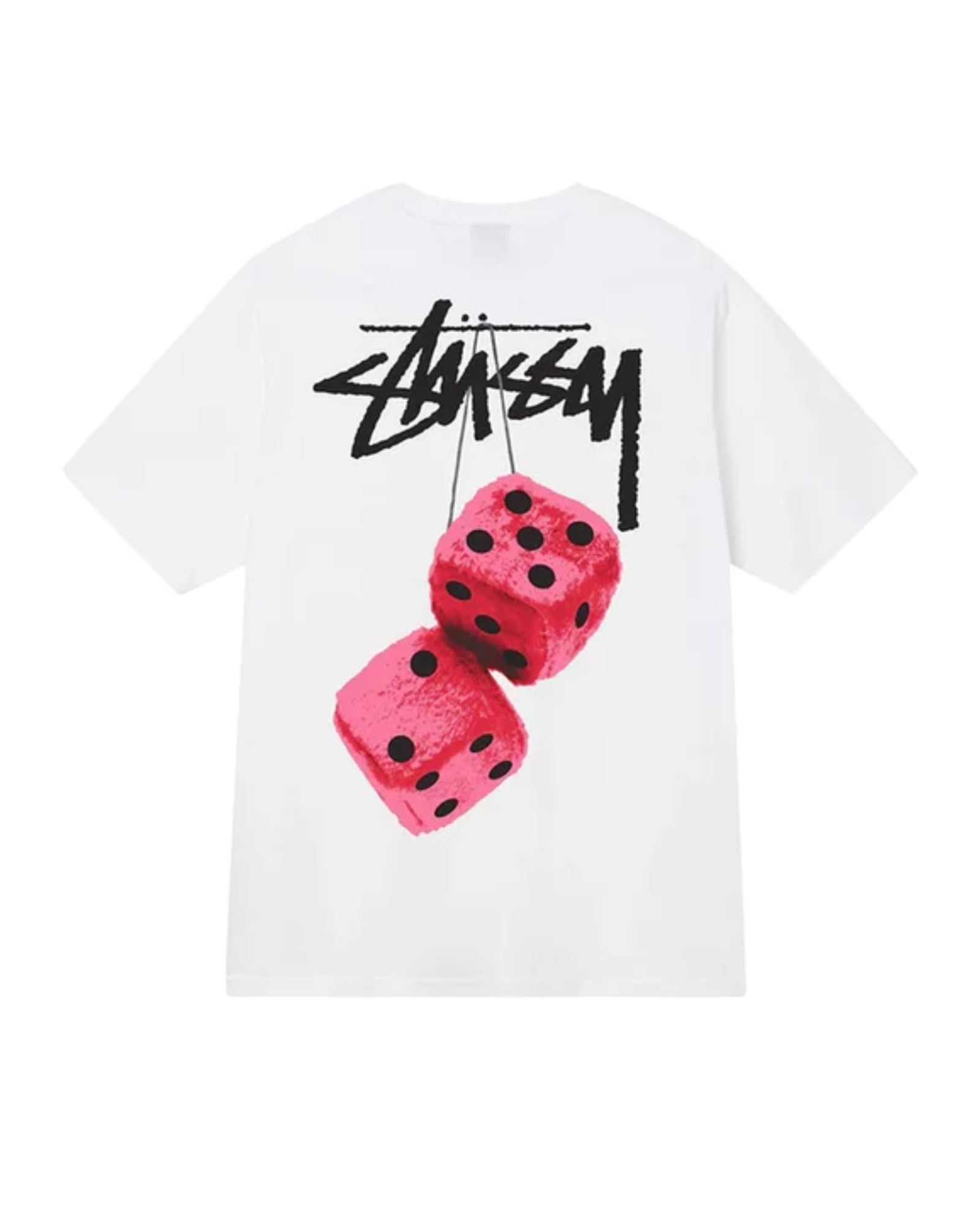 Stüssy Fuzzy Dice T-shirt White