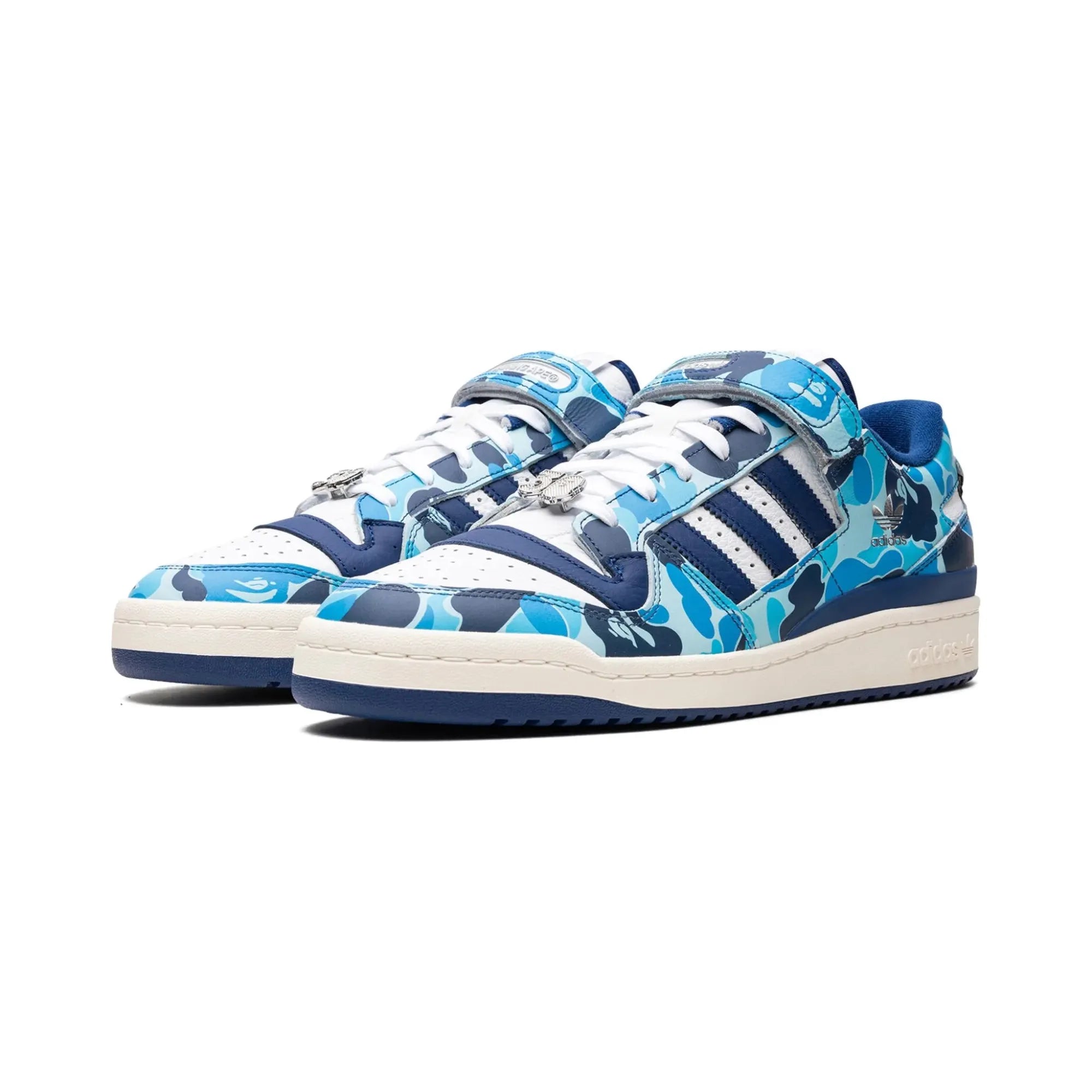 Adidas Forum 84 Low Bape "30th Anniversary Blue Camo" - street-bill.dk
