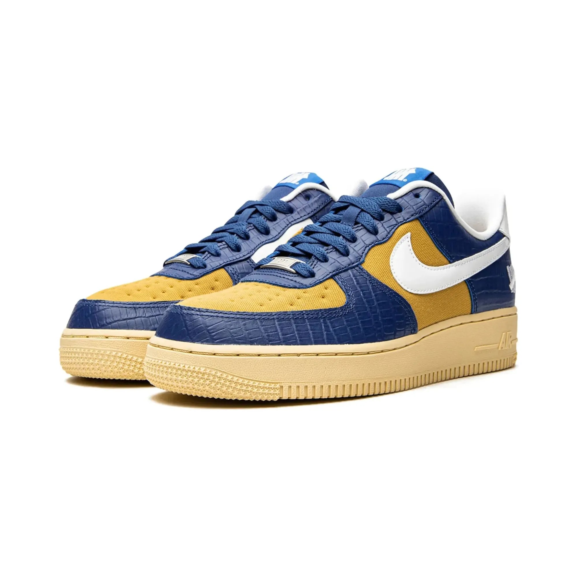 Nike Air Force 1 X UNDEFEATED "5 On It Yellow Croc" - street-bill.dk