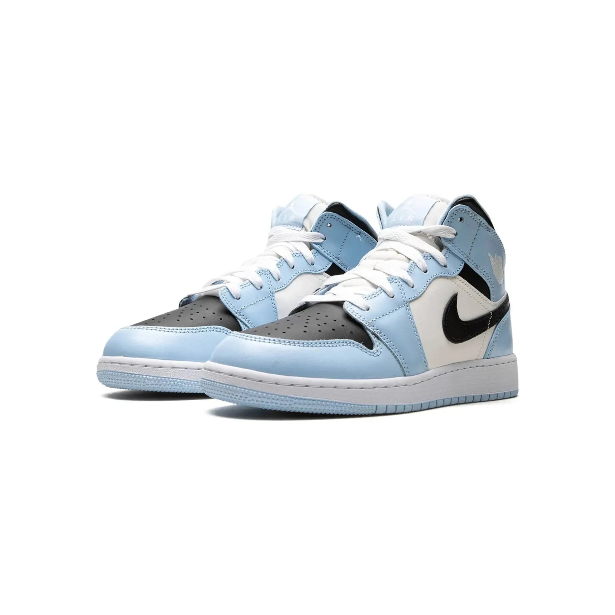 Nike Air Jordan 1 Mid "Ice Blue Black" - street-bill.dk