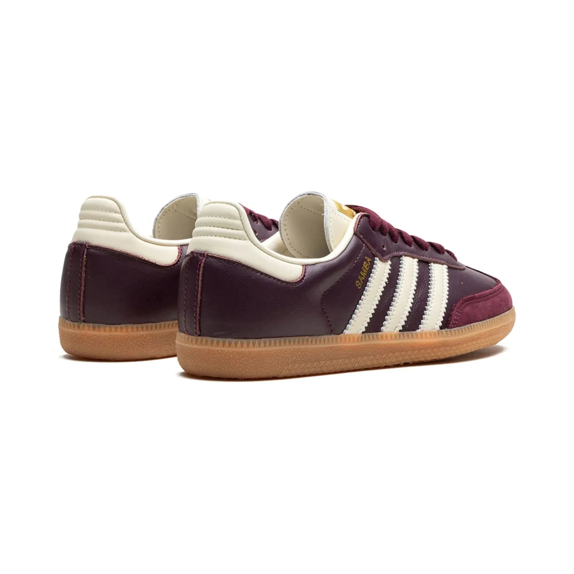 adidas Samba OG Maroon Gold Metallic (Women's)