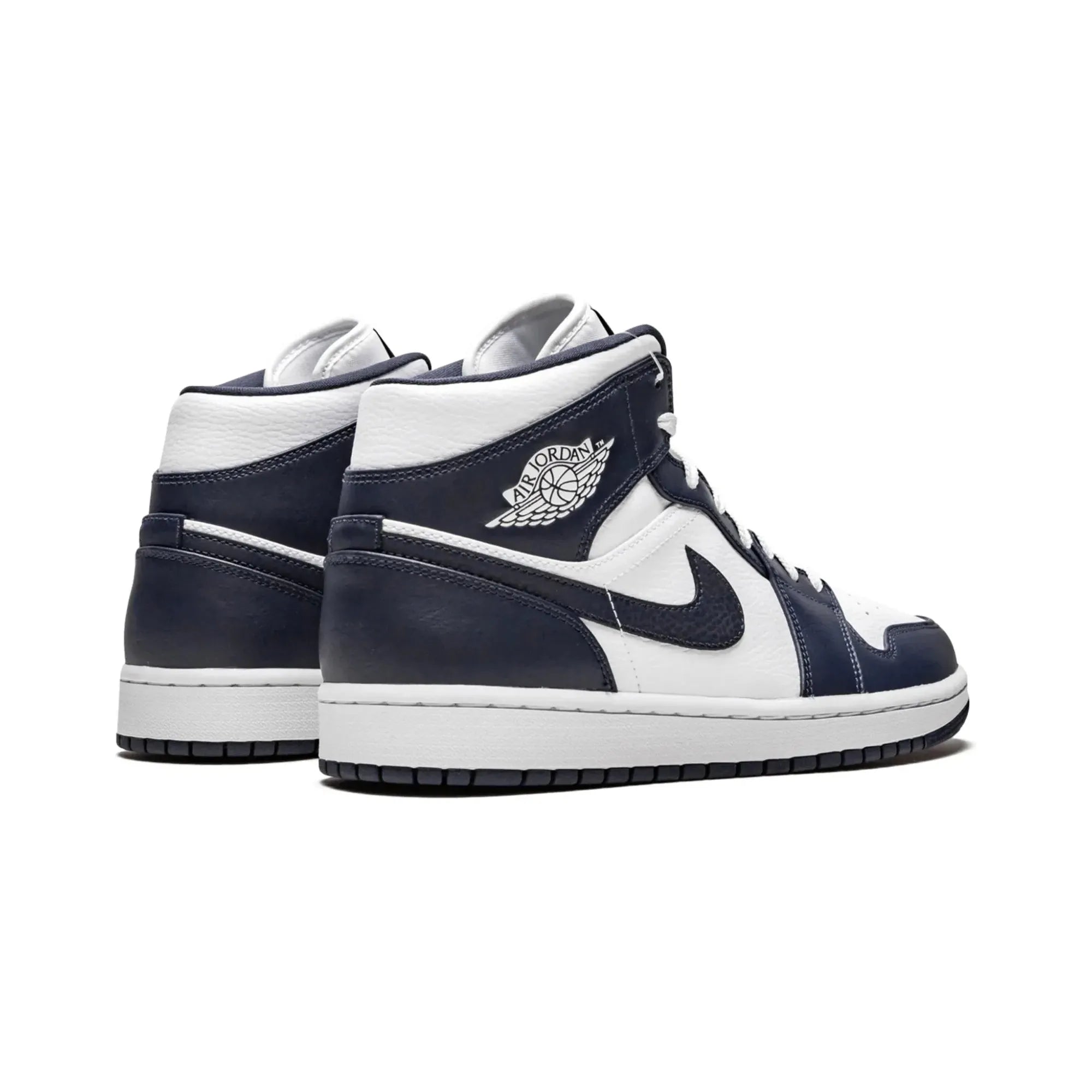 Nike Air Jordan 1 Mid "White Metallic Gold Obsidian" - street-bill.dk