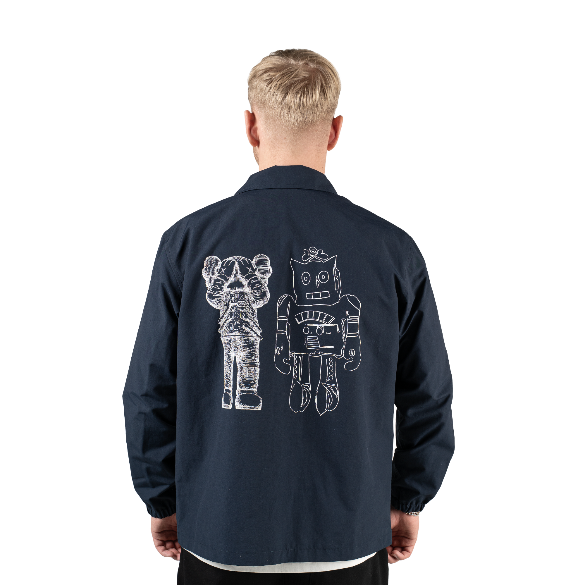 KAWS x Uniqlo Warhol Coach Jacket "Navy"