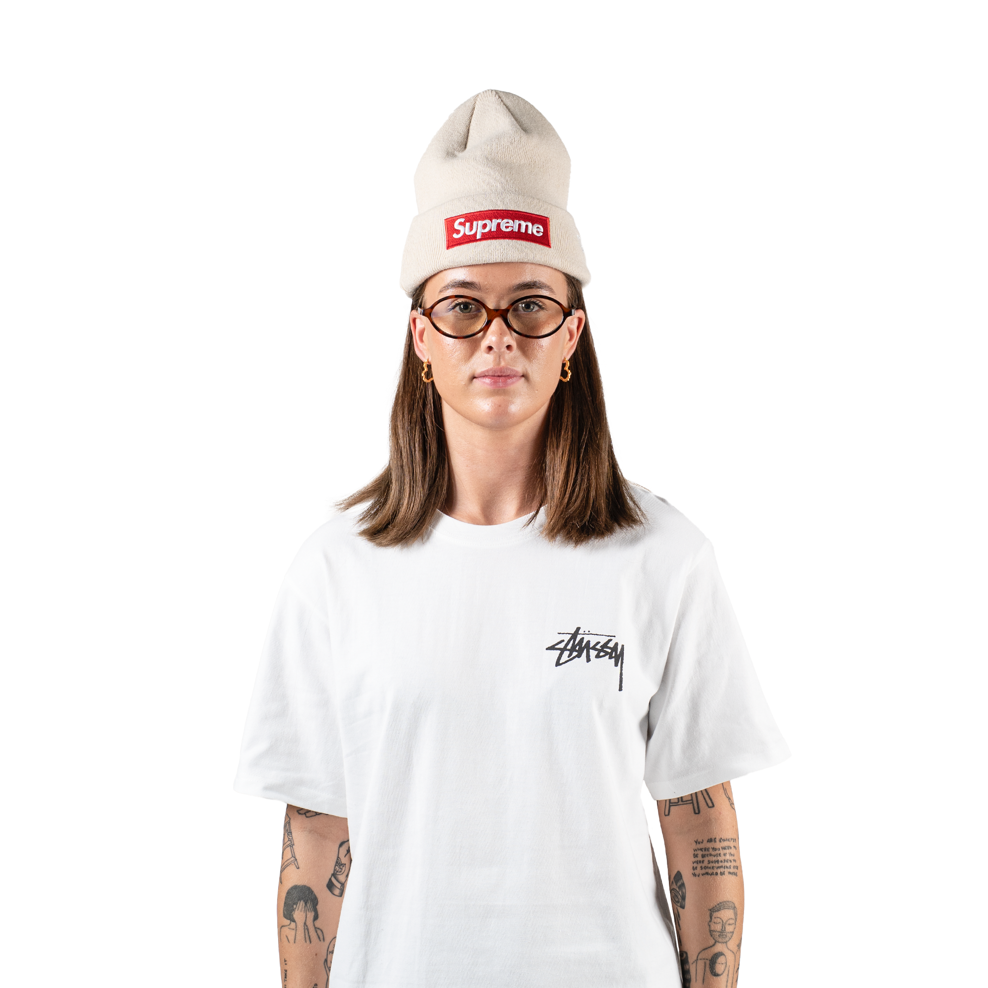 Stüssy Fuzzy Dice T-shirt White