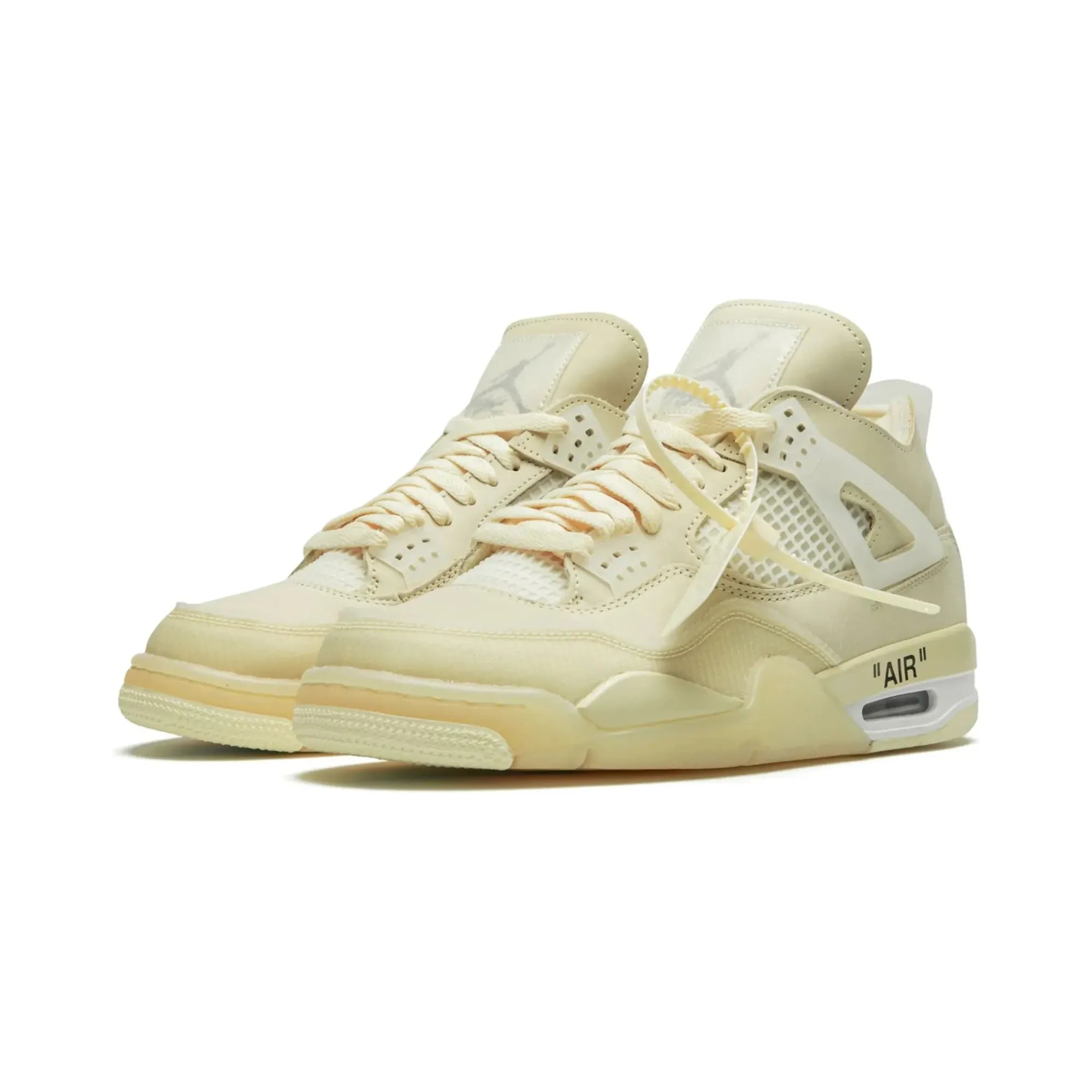 Nike Air Jordan 4 Retro X Off-White "Sail" - street-bill.dk