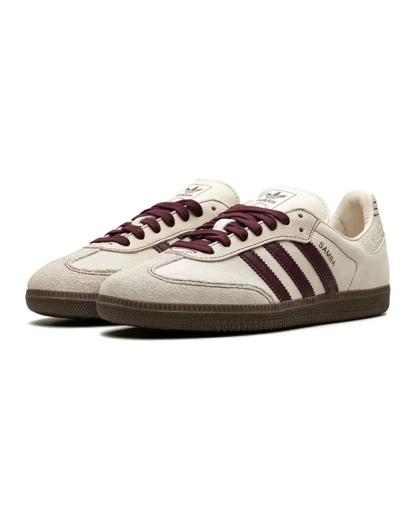 adidas Samba OG Wonder White Maroon (Women's)