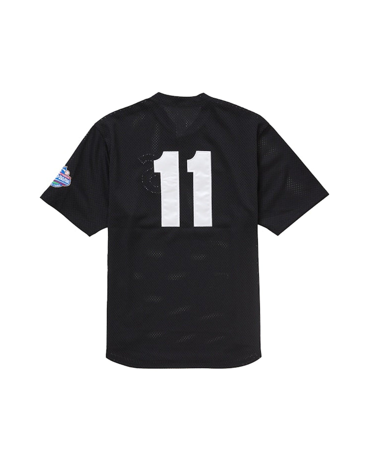 Supreme S Logo Baseball Henley Jersey (SS25) Black