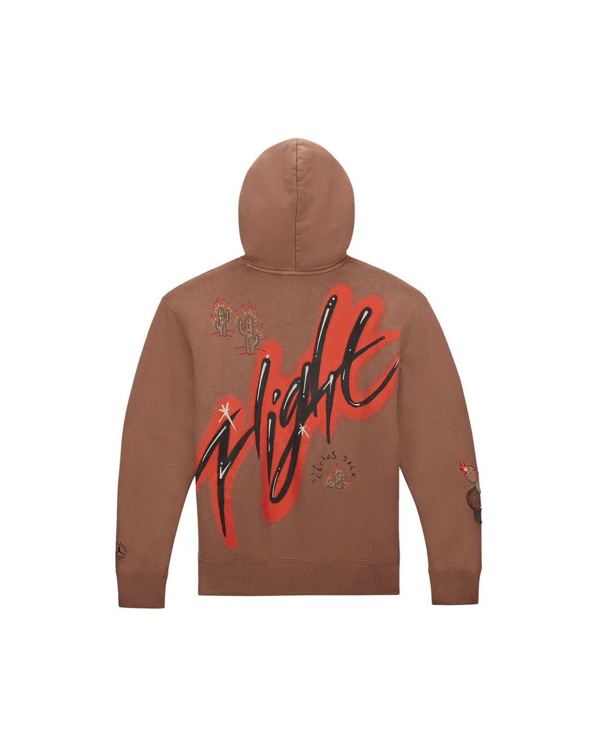 Travis Scott x Jordan Flight Graphic Hoodie Archaeo Brown