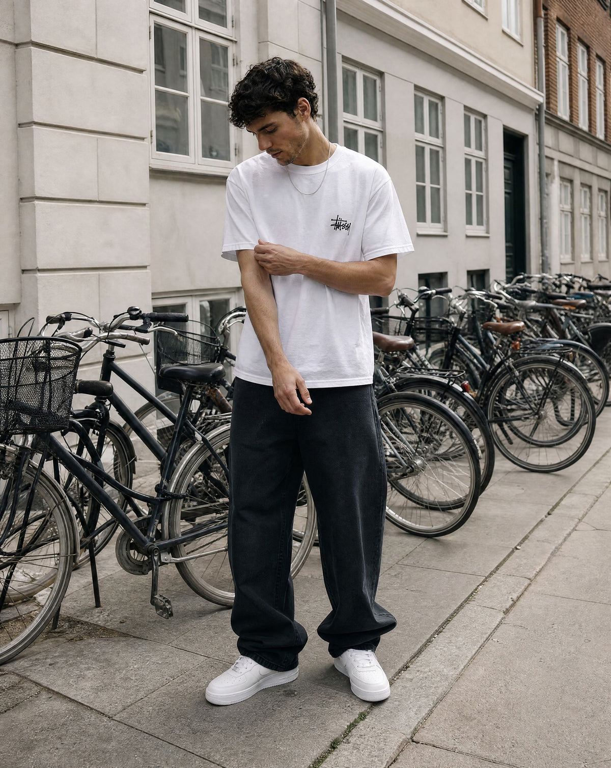 Nike Air Force 1 Low '07 White - streetstyle i København