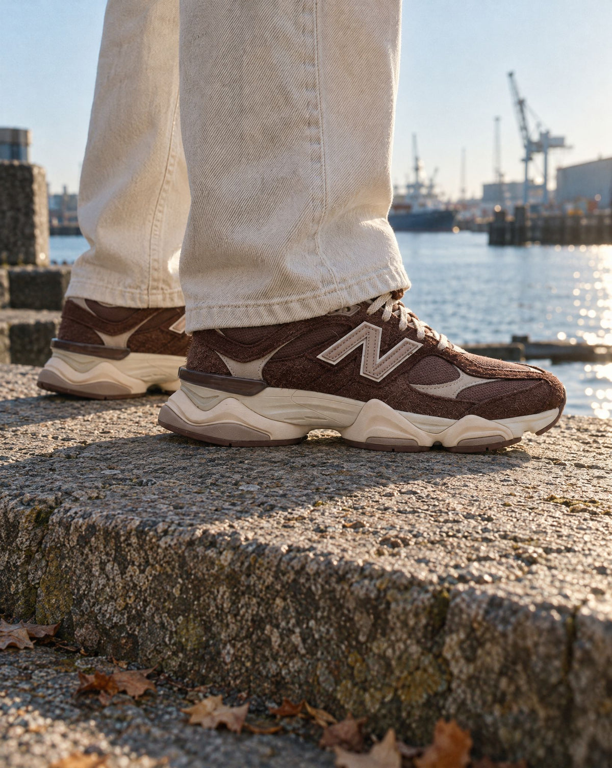 New Balance 9060 Rich Oak - on-foot