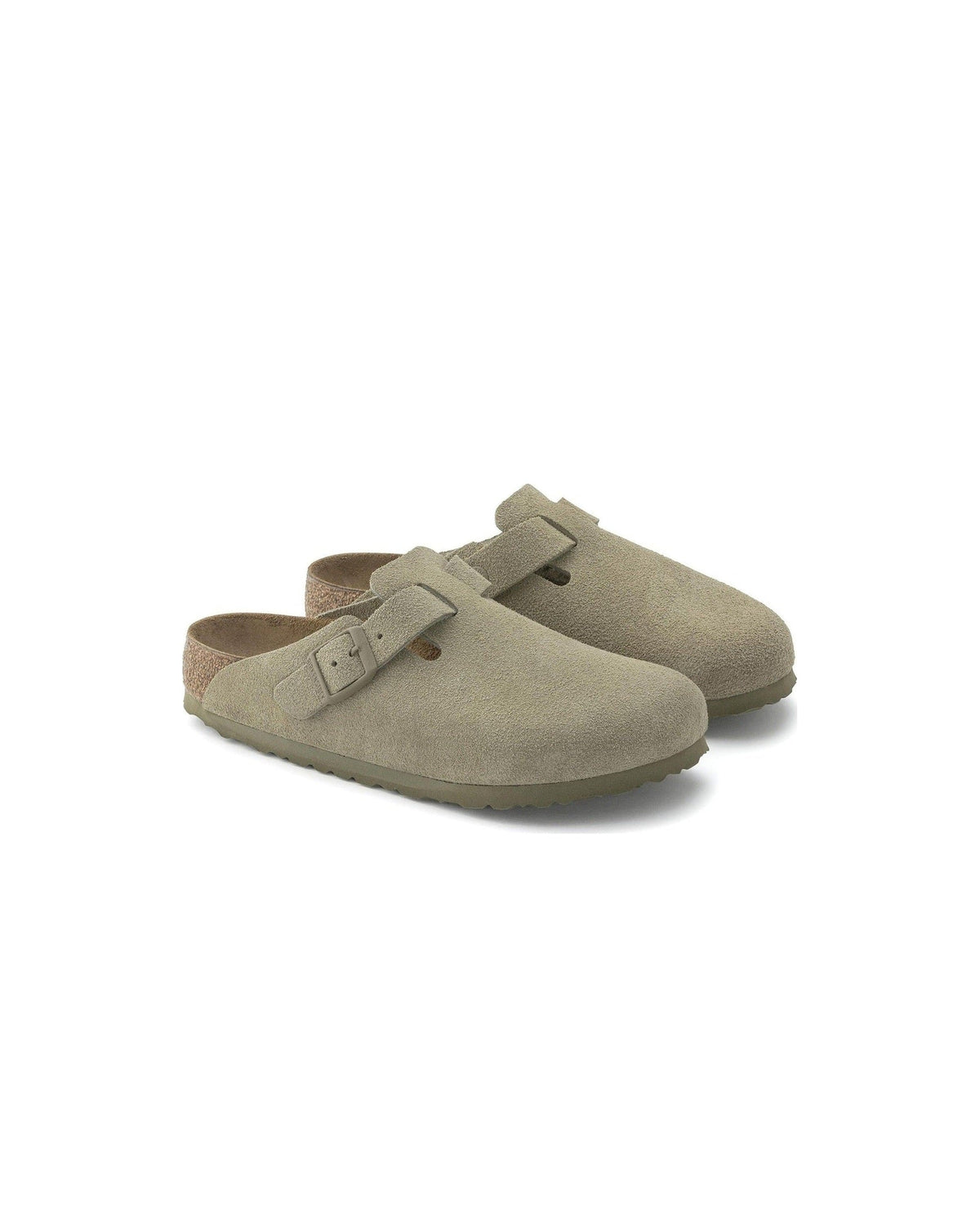 Birkenstock Boston Suede Faded Khaki