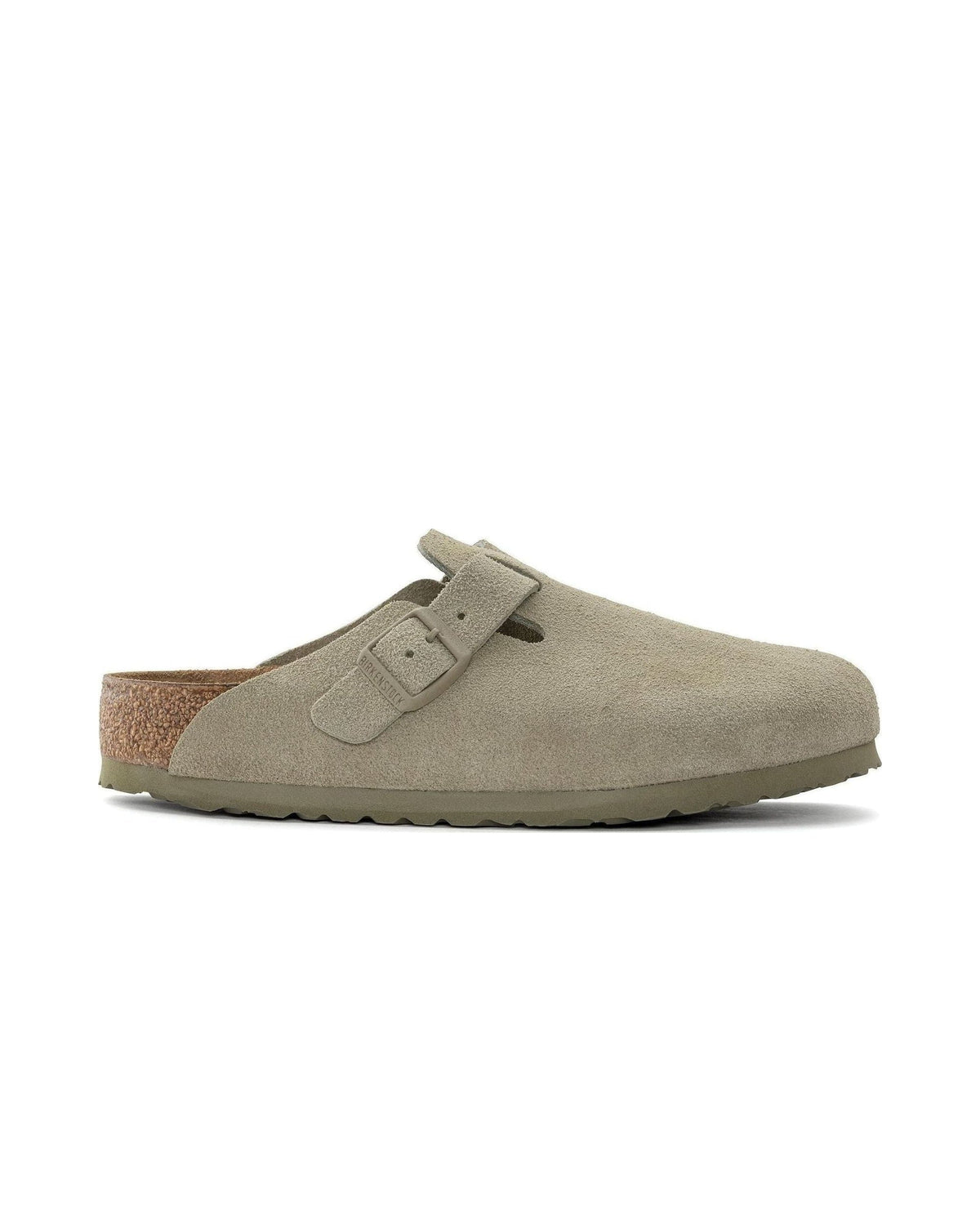Birkenstock Boston Suede Faded Khaki