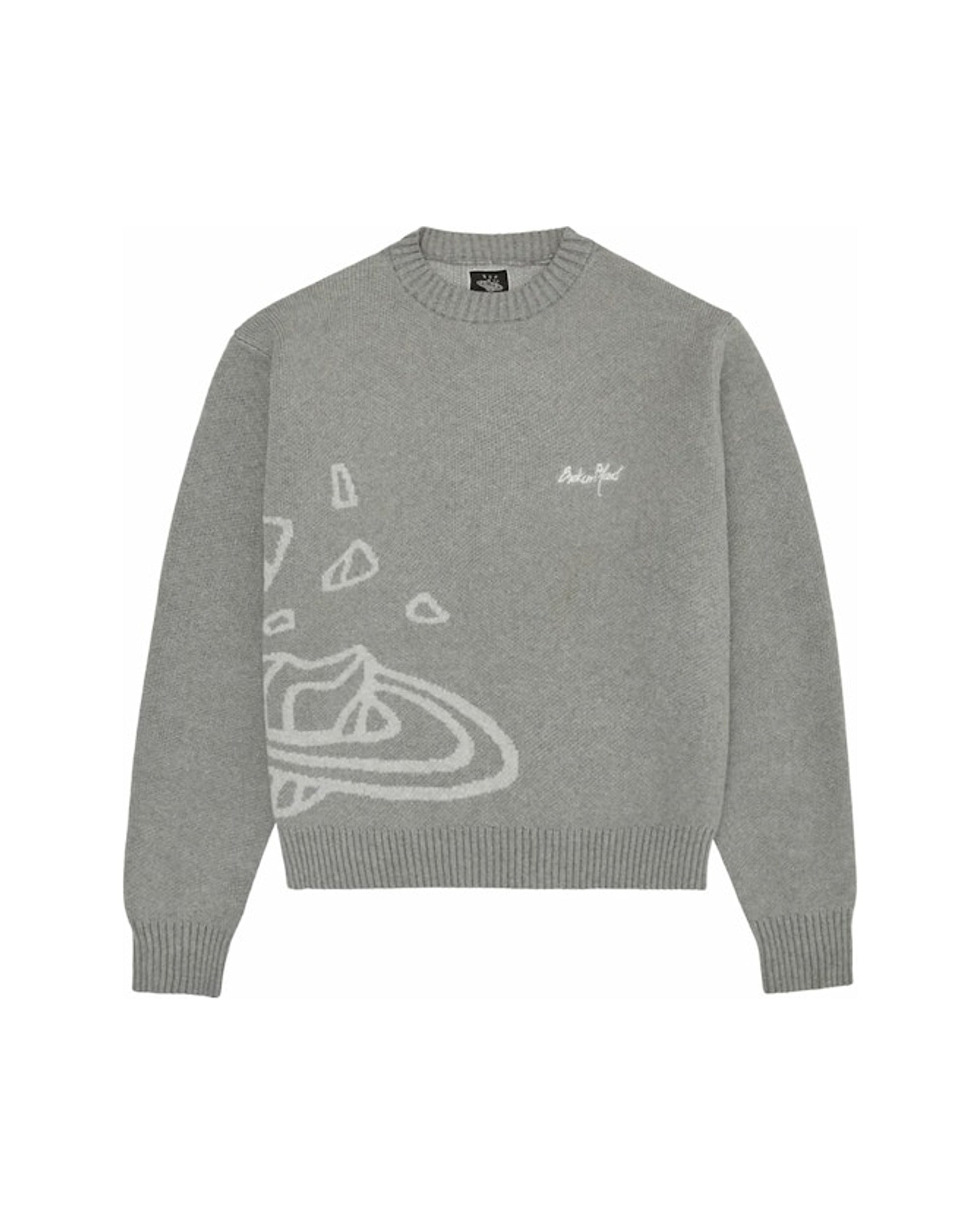 Broken Planet Knit Sweater Heather Grey