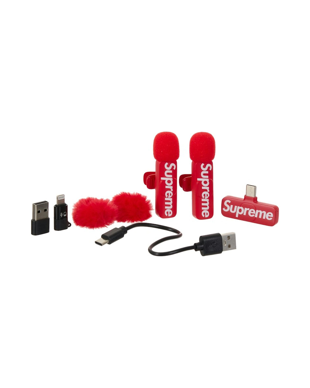 Supreme Mini Mics (Set of 2) Red