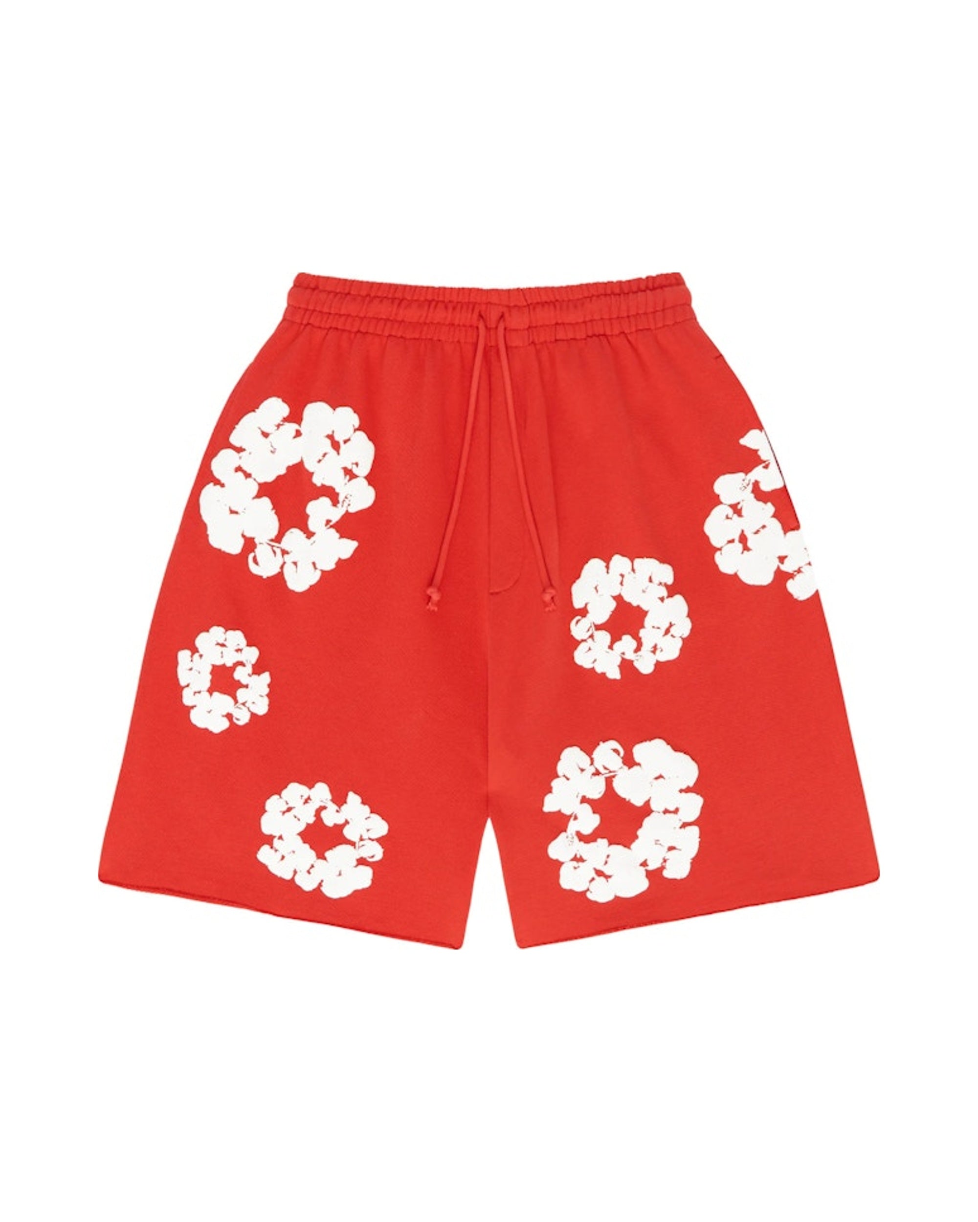 Denim Tears The Cotton Wreath Shorts Red