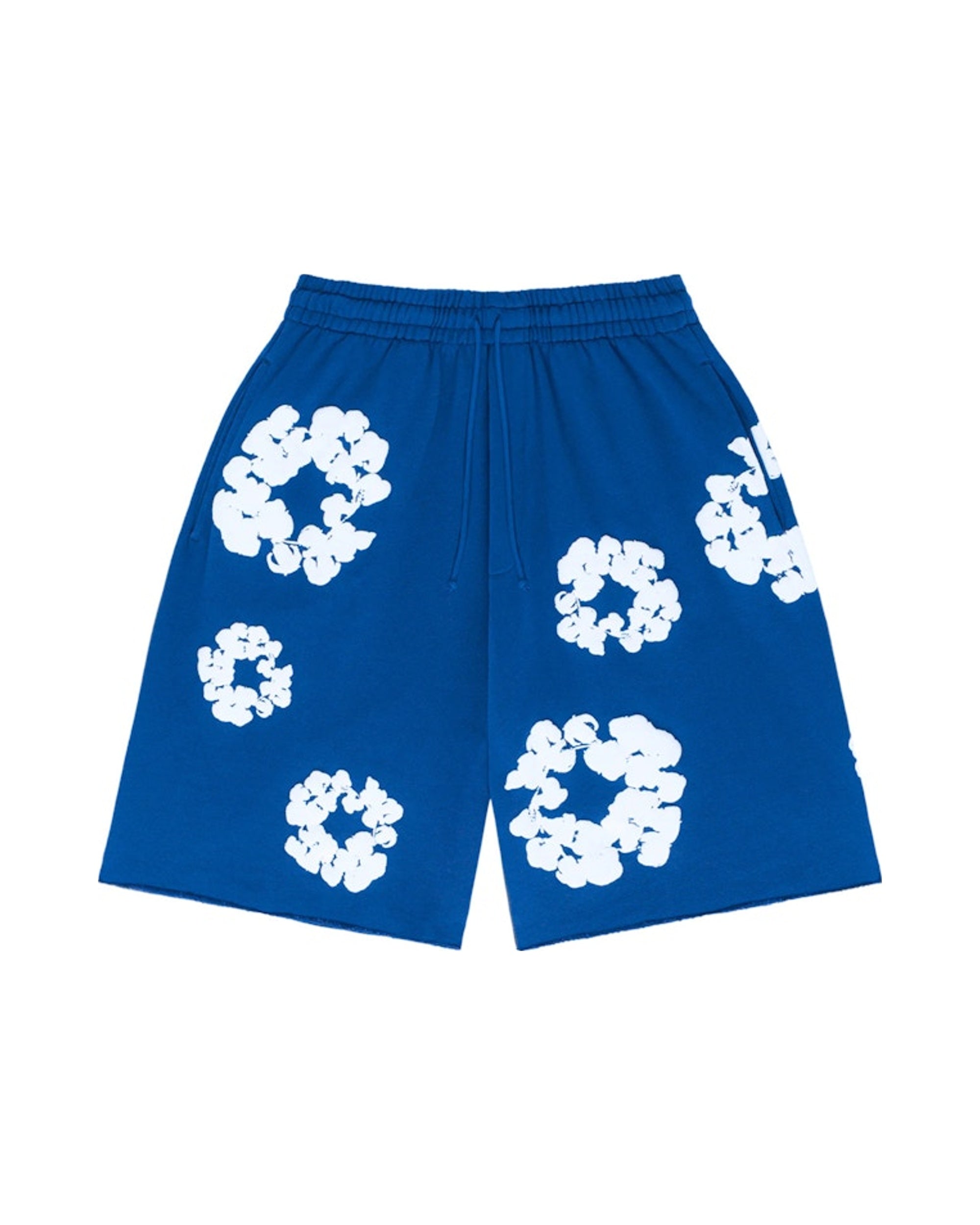 Denim Tears The Cotton Wreath Shorts Royal Blue
