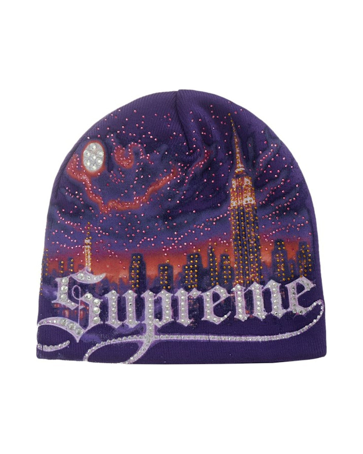 Supreme Cityscape Beanie Purple
