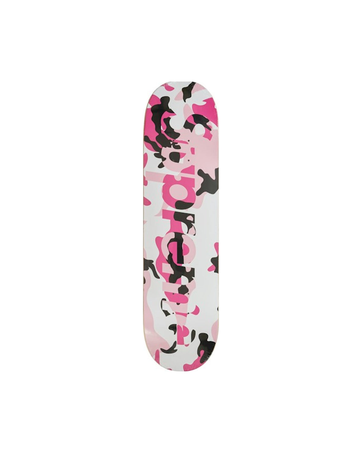 Supreme Camo Logo Skateboard Deck Pink Camo