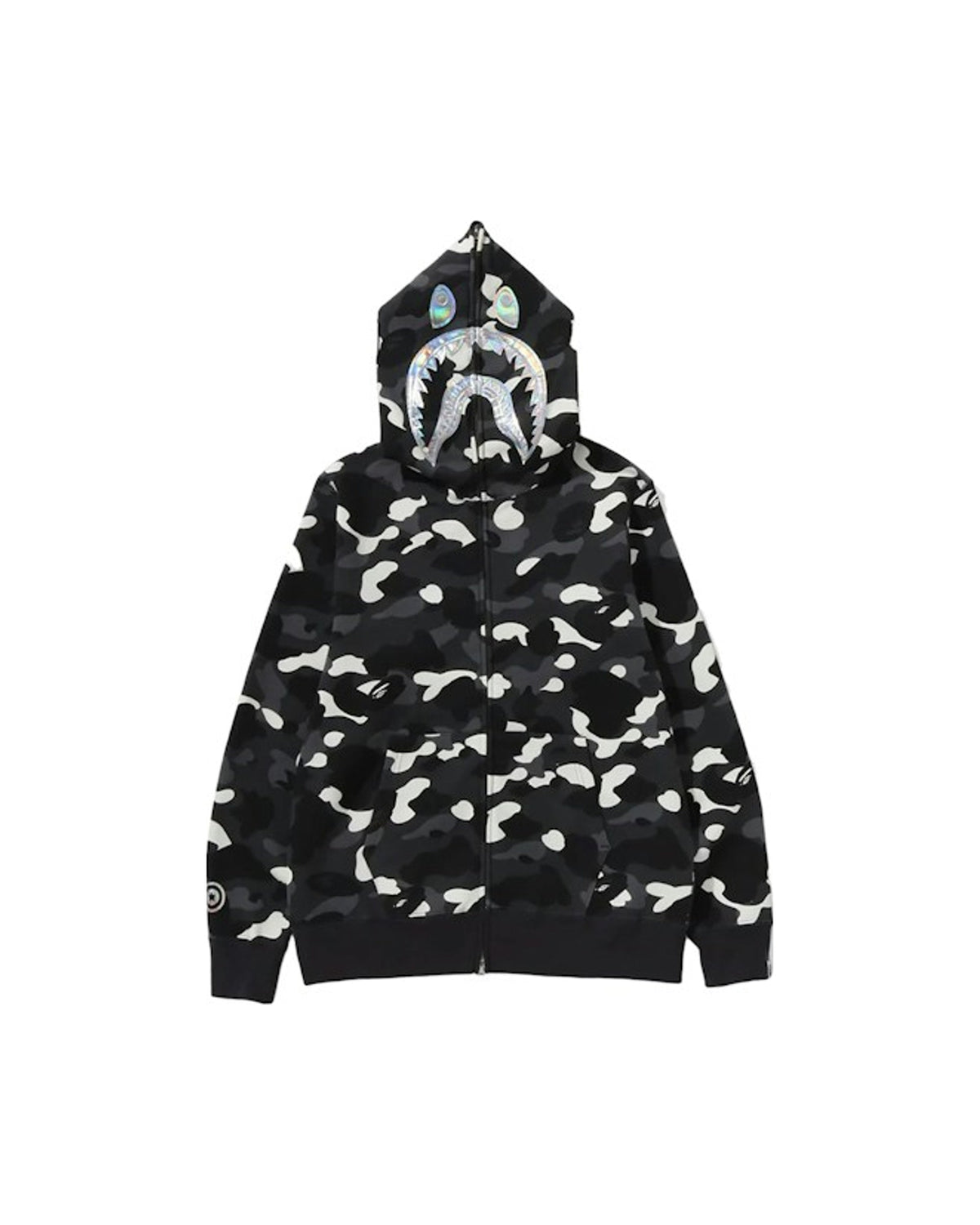 BAPE City Camo Shark Full Zip Hoodie (SS24) Black