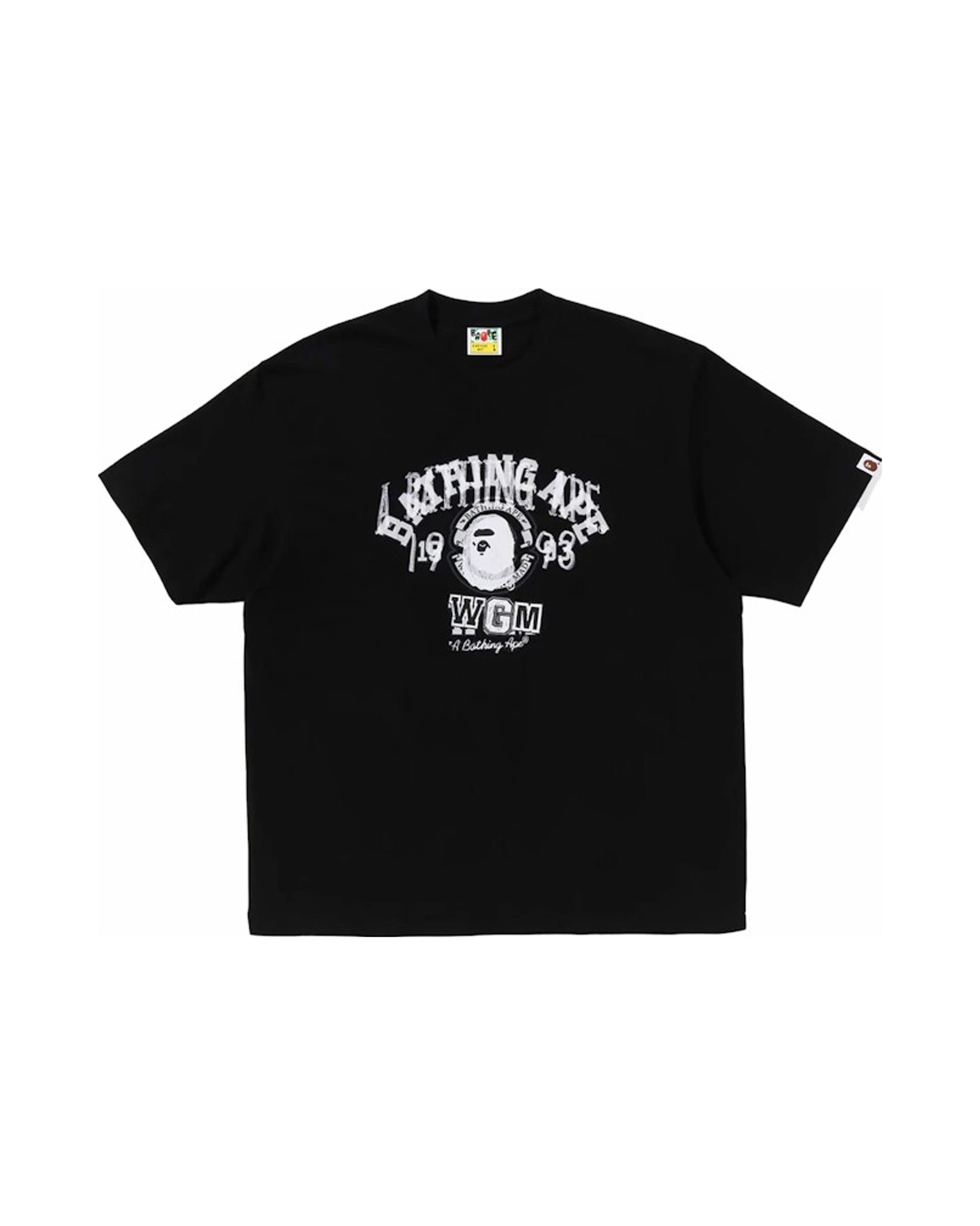 BAPE Layered College Relaxed Fit Tee Black
