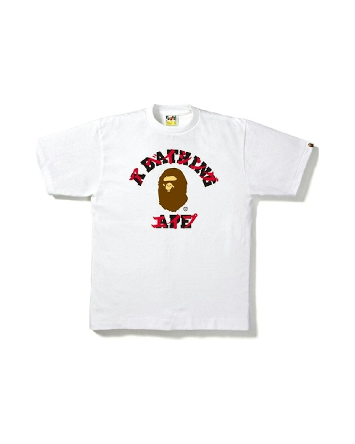 BAPE Katakana College Tee White/Brown