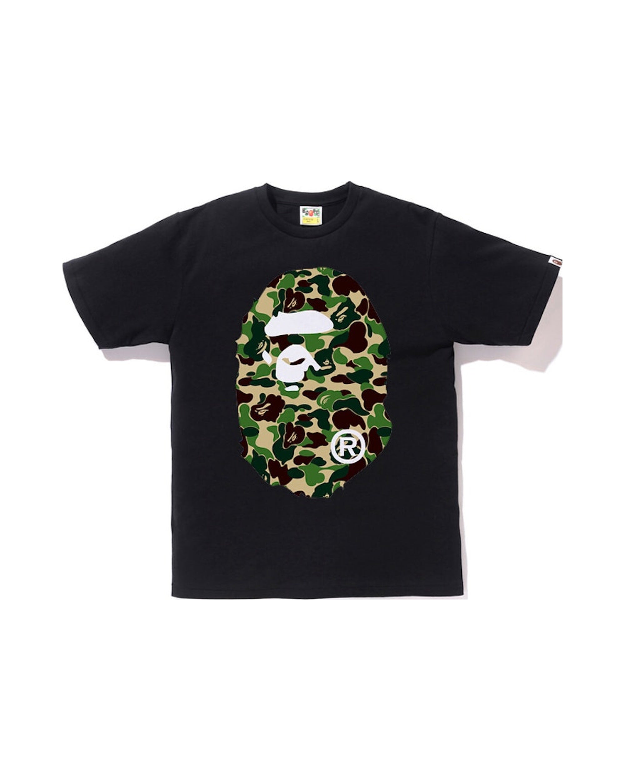 BAPE ABC Big Ape Head Tee Black/Green