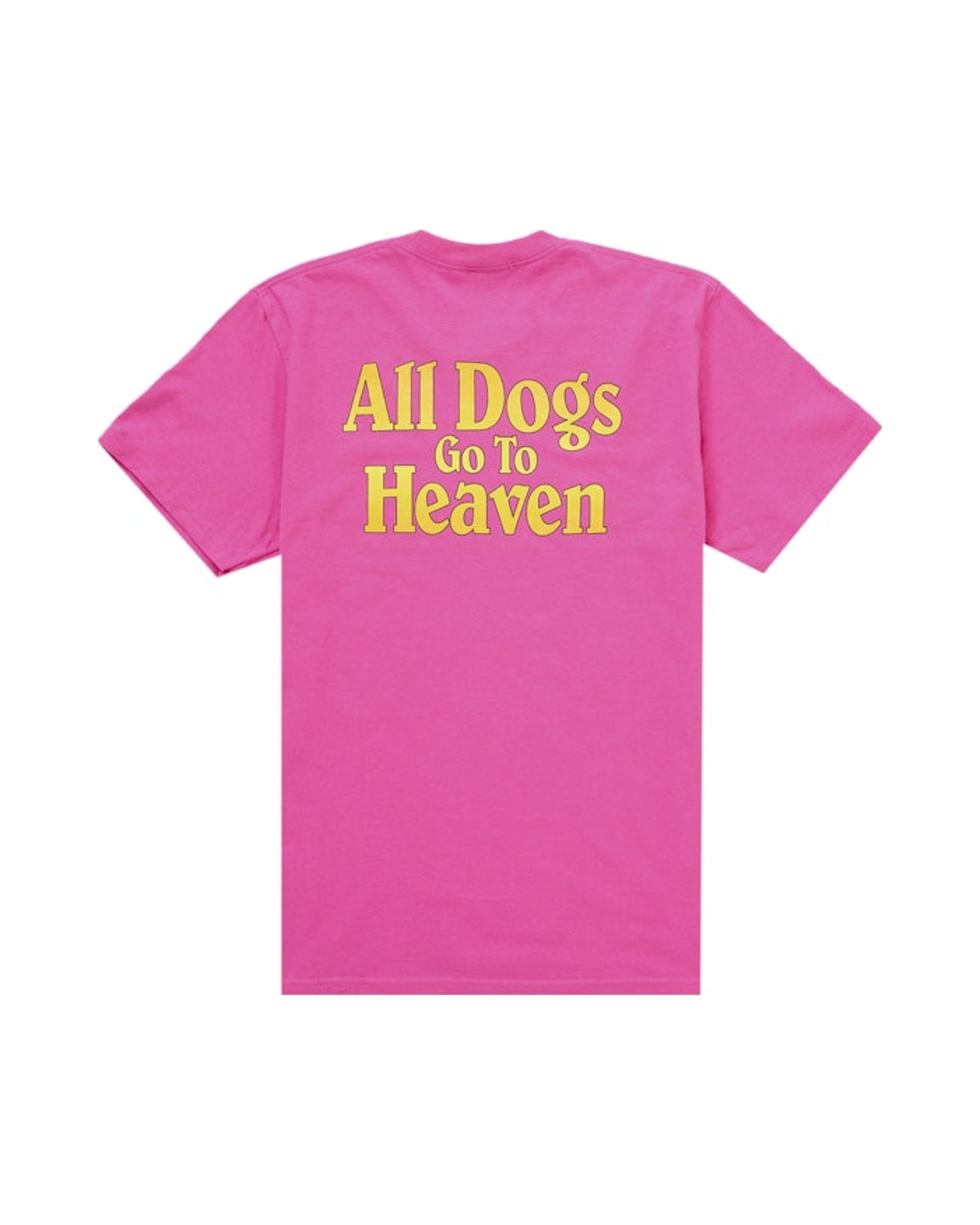 Supreme All Dogs Go To Heaven Tee Fuchsia