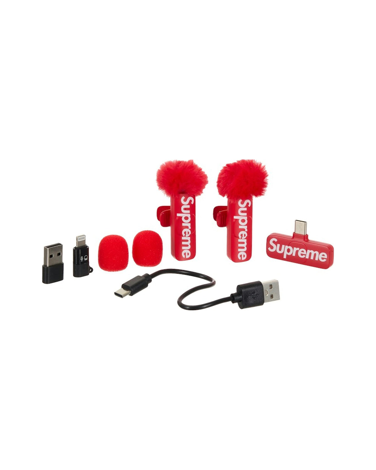 Supreme Mini Mics (Set of 2) Red