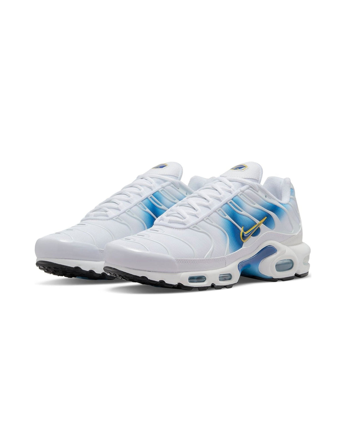 Nike Air Max Plus Spray Paint Swoosh White Blue