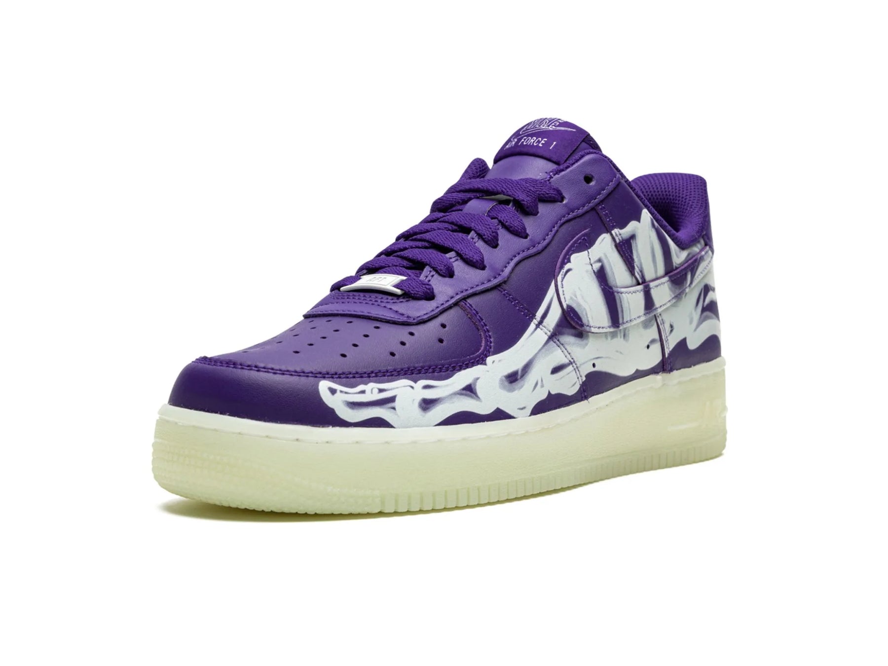 Nike Air Force 1 "Purple Skeleton Halloween" - street-bill.dk