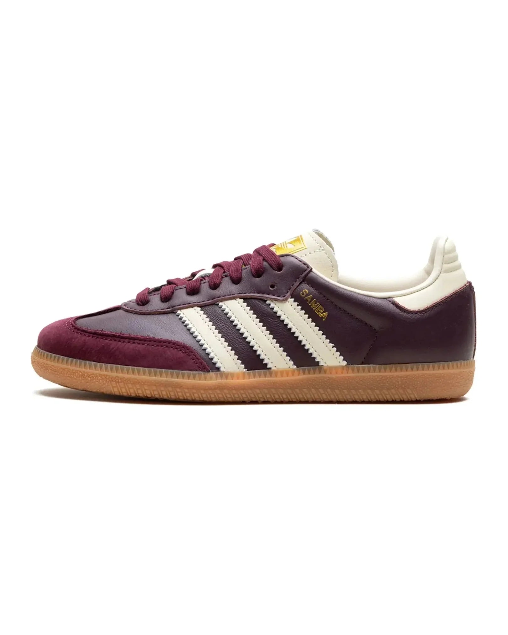 adidas Samba OG Maroon Gold Metallic (Women's)