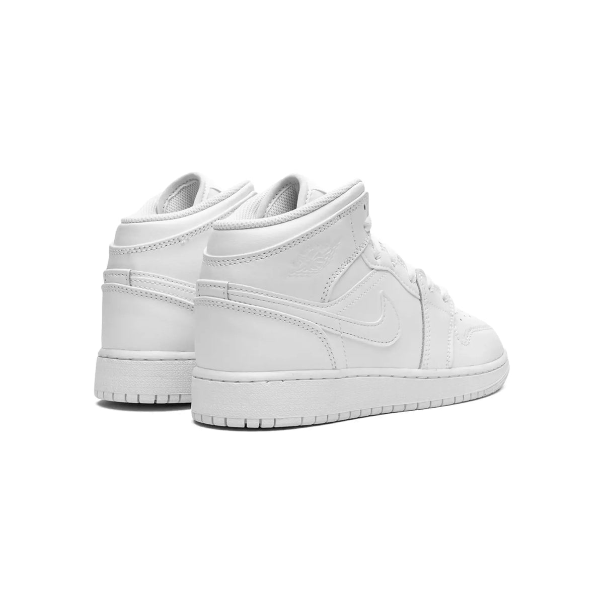 Nike Air Jordan 1 Mid "Triple White" - street-bill.dk