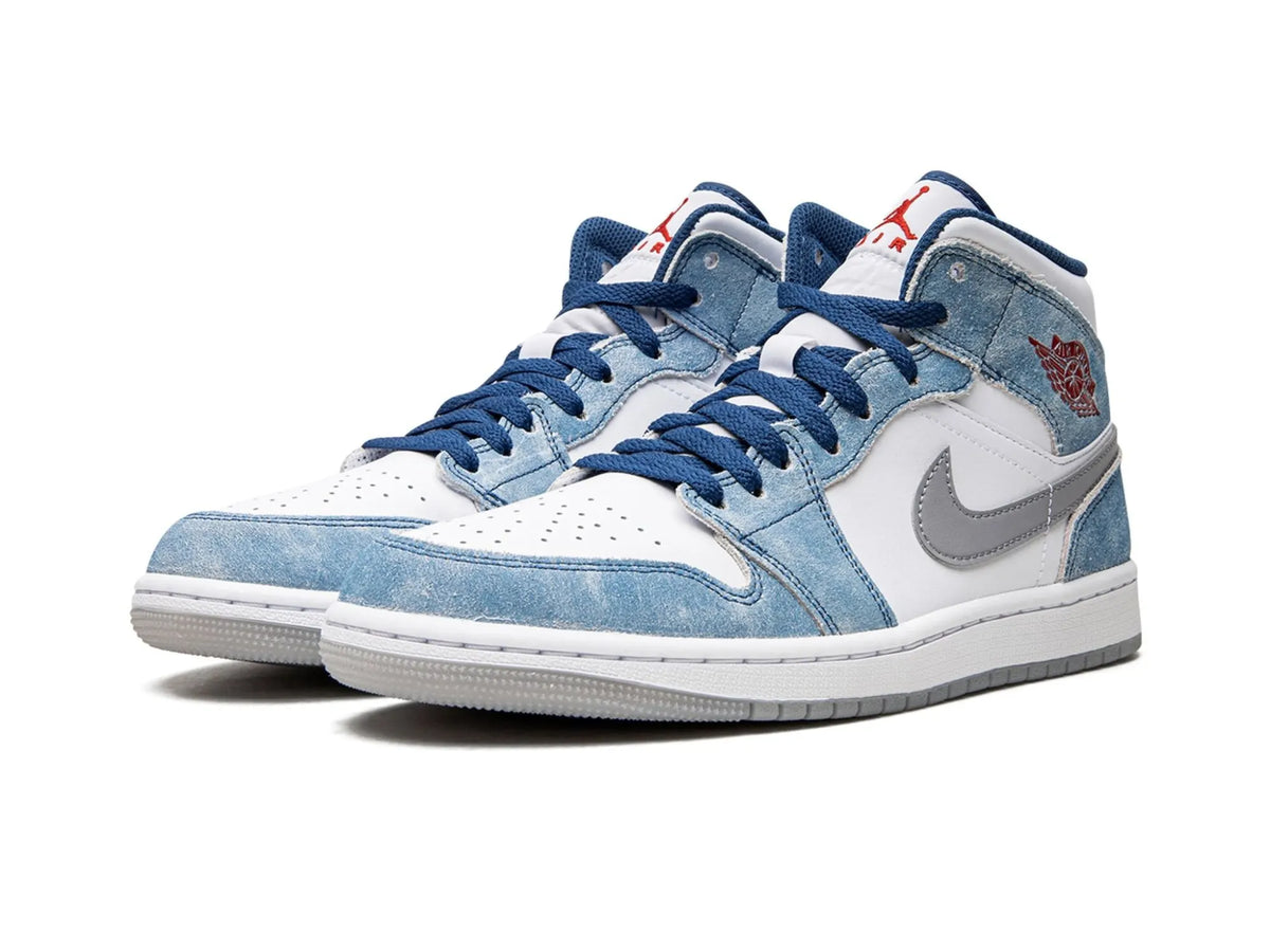 Nike Air Jordan 1 Mid "French Blue Fire Red" - street-bill.dk