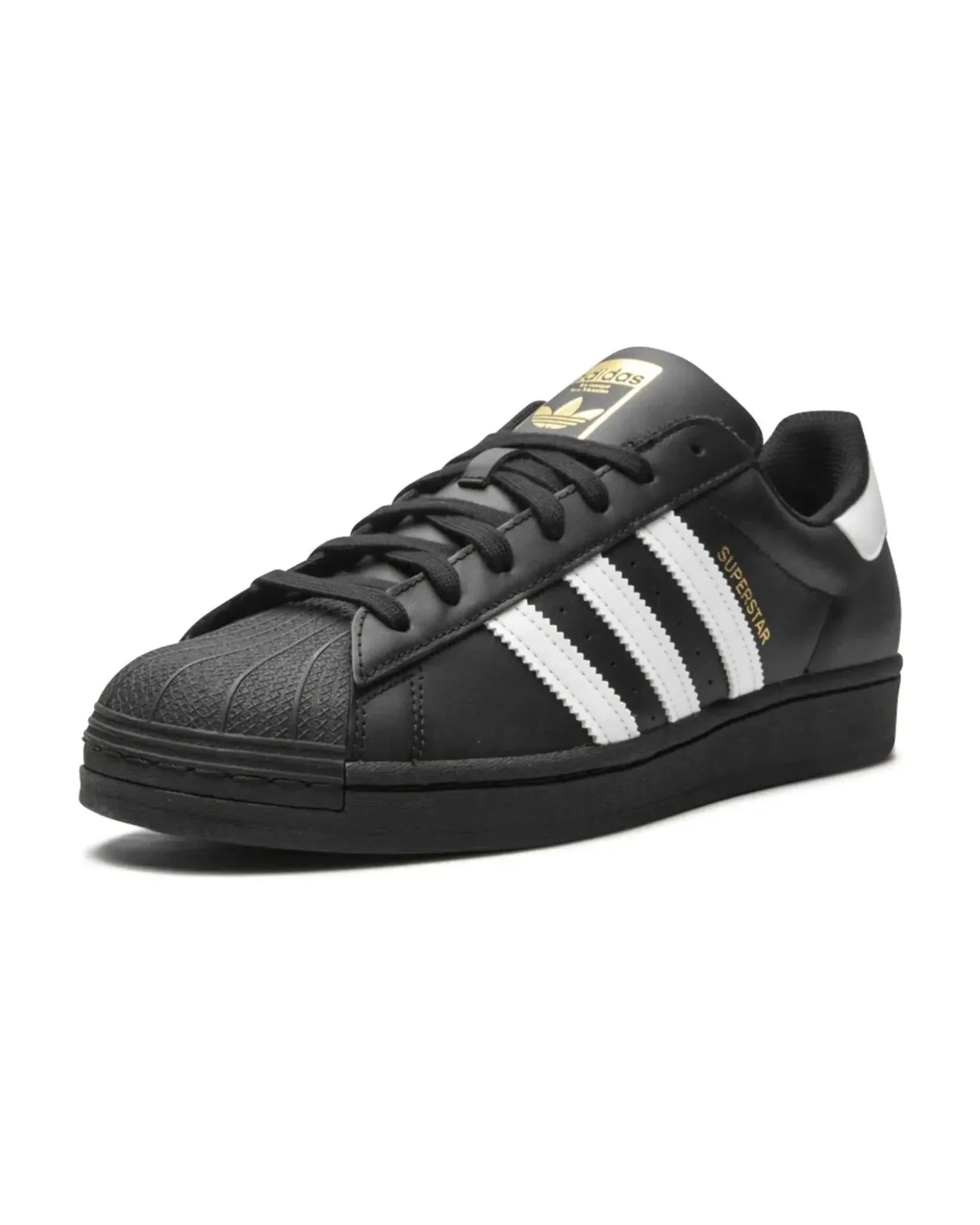Adidas Superstar "Core Black Cloud White Gold" - street-bill.dk