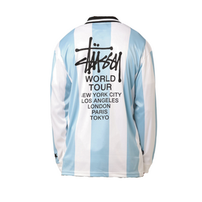 Stüssy Jersey Polo L/S "Blue/White"