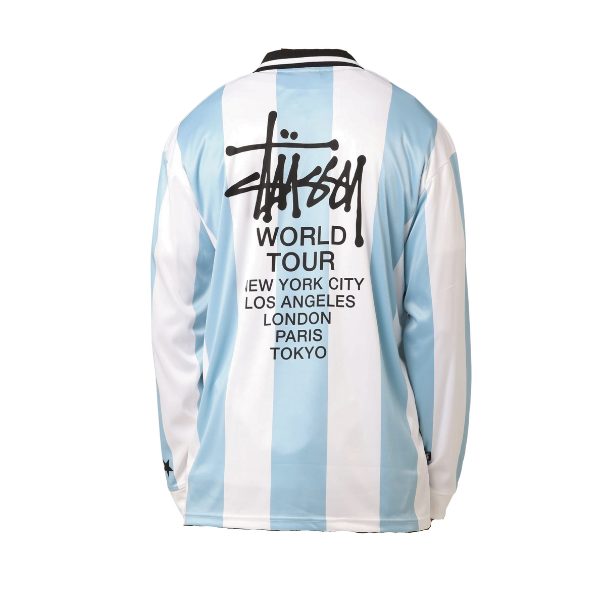 Stüssy Jersey Polo L/S "Blue/White"