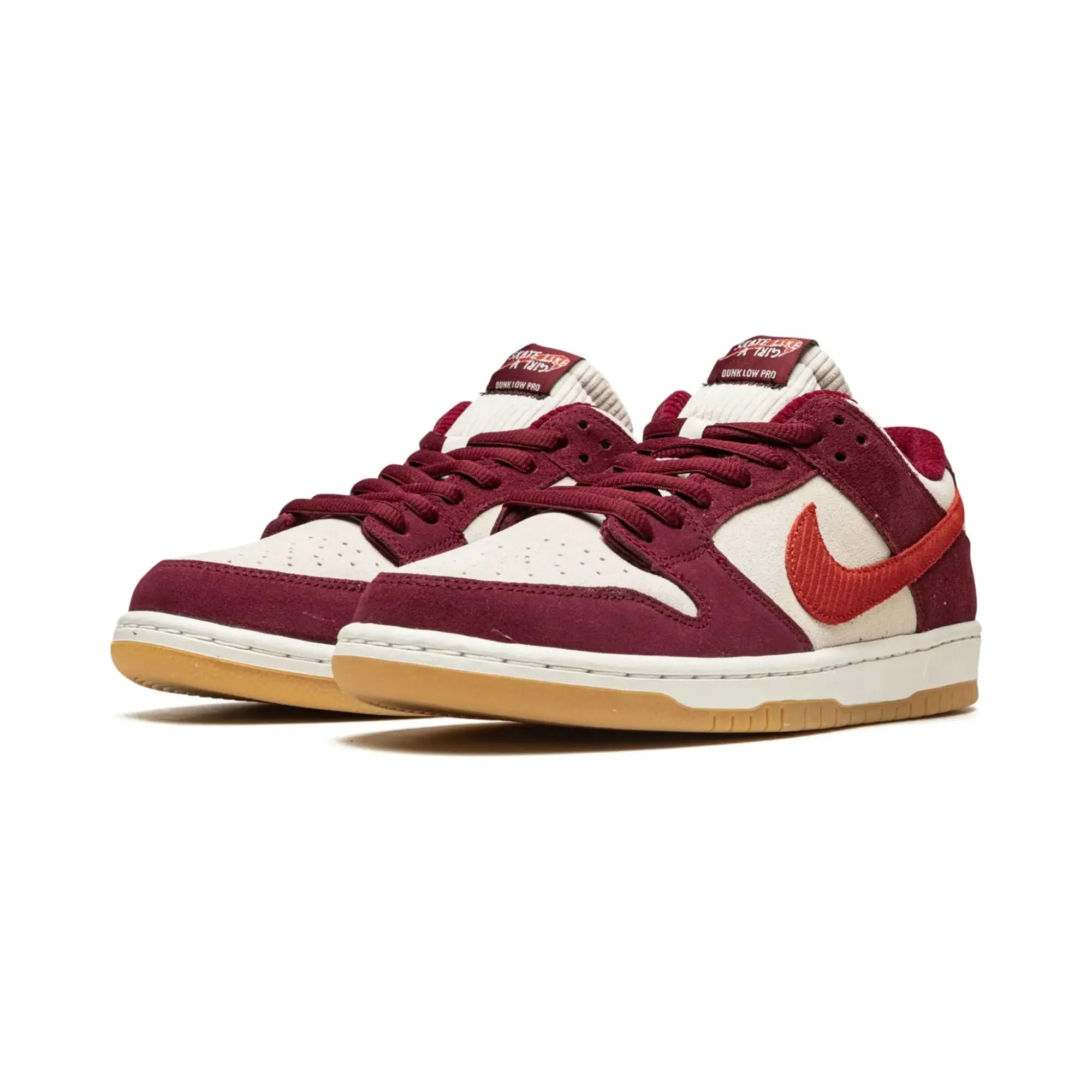 Nike Dunk Low SB X Skate Like A Girl "Bordeaux" - street-bill.dk
