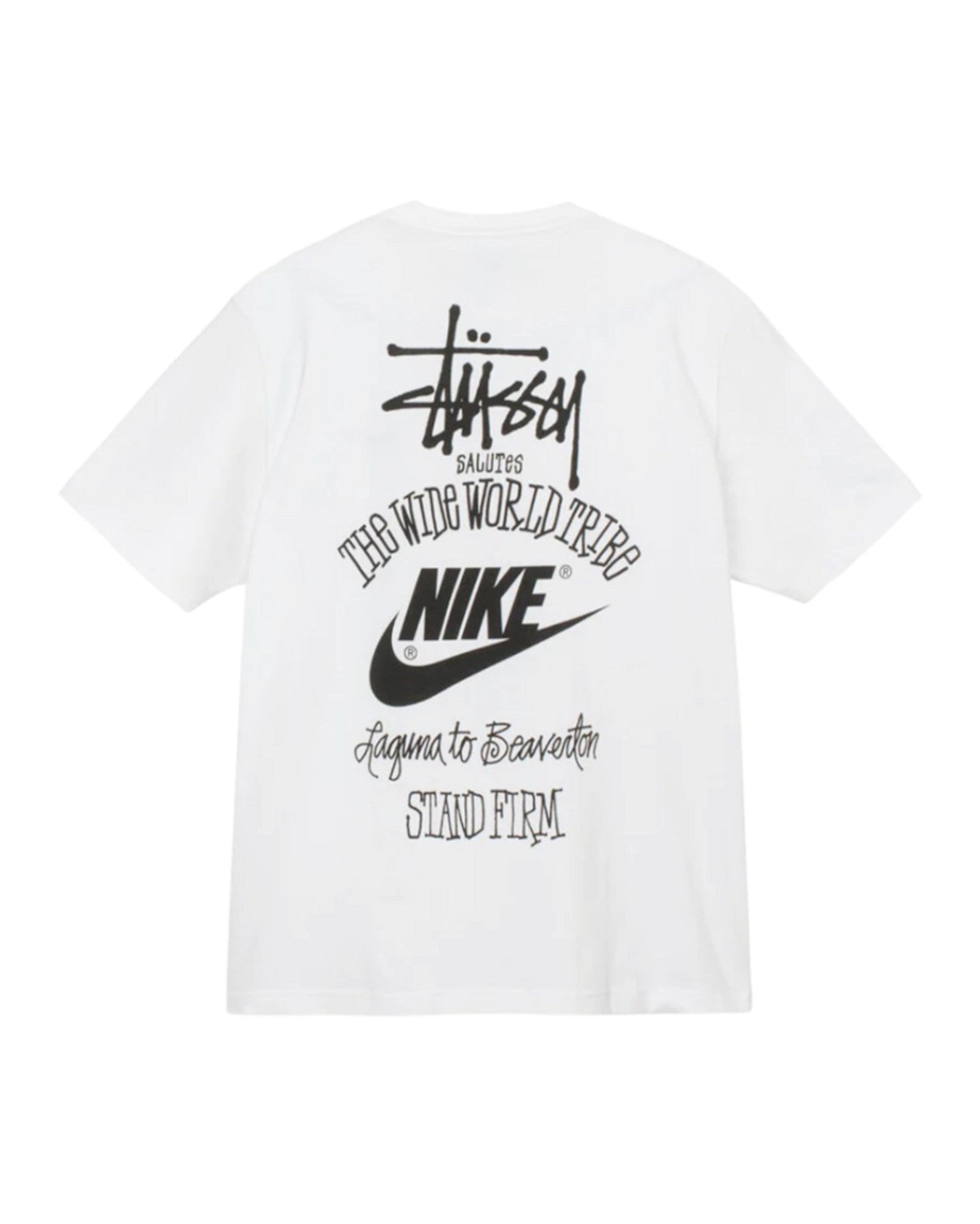 Nike X Stüssy The Wide World Tribe T-Shirt "White" - street-bill.dk