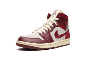 Nike Air Jordan 1 Mid Tiki "Leaf Team Red" - street-bill.dk