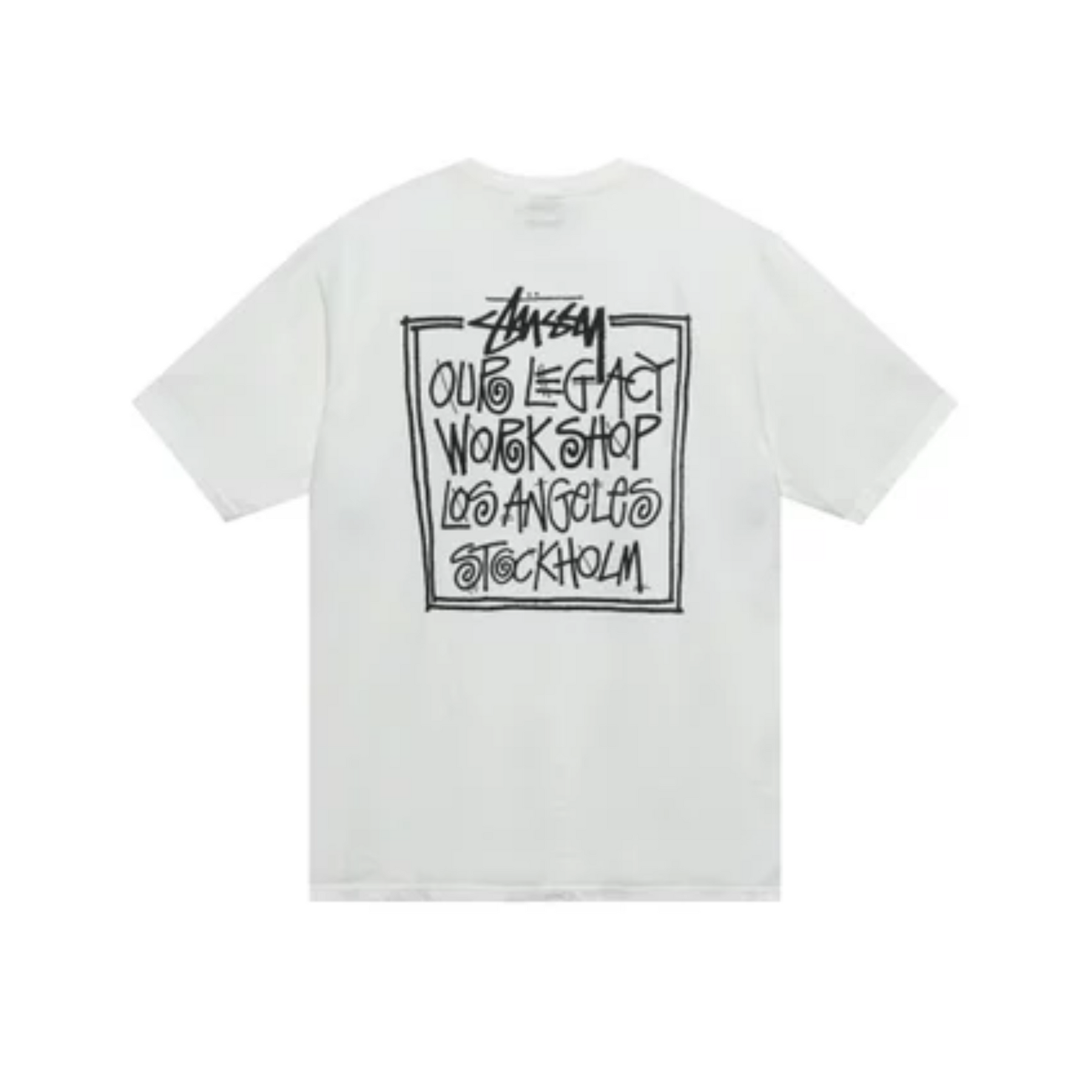 Stüssy Our Legacy Frame Pigment T-shirt "White"