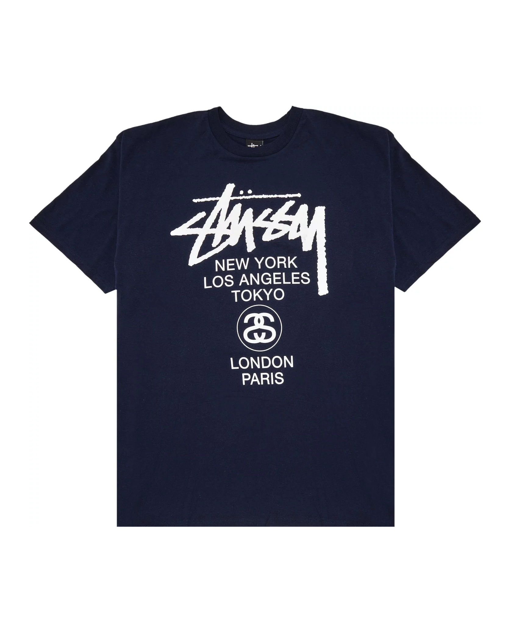 stüssy navy t-shirt