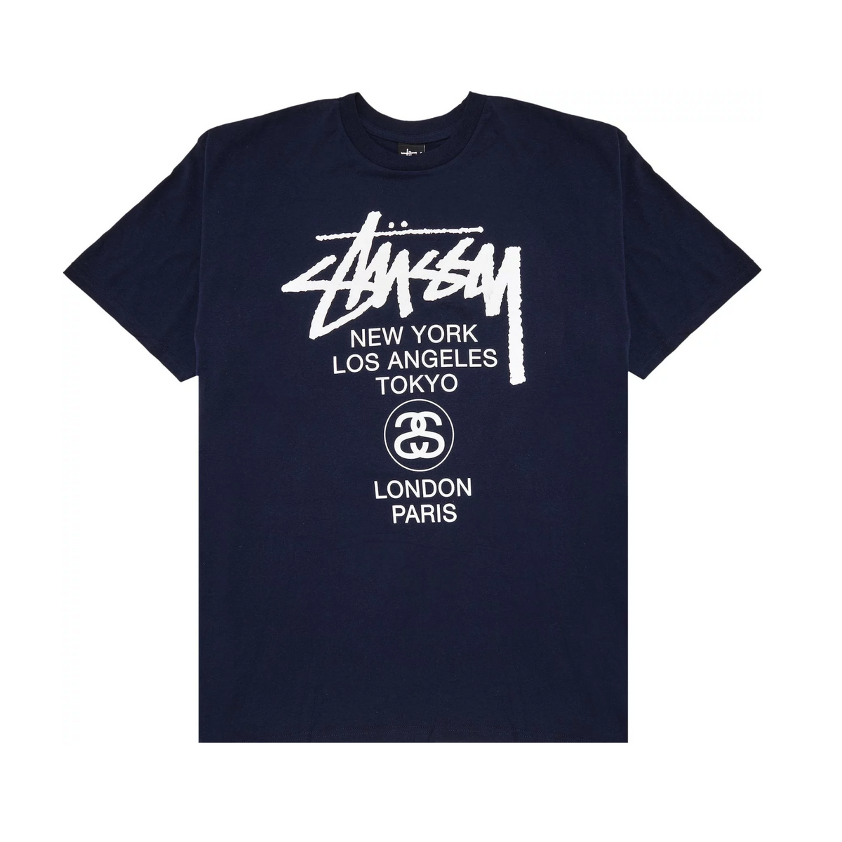 stüssy navy t-shirt