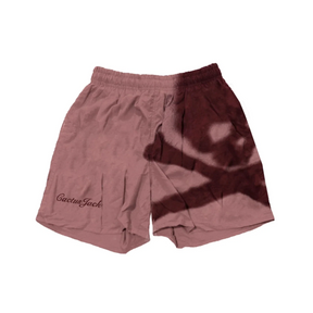 Travis Scott Cactus Jack For Mastermind Skull Shorts "Washed Red"