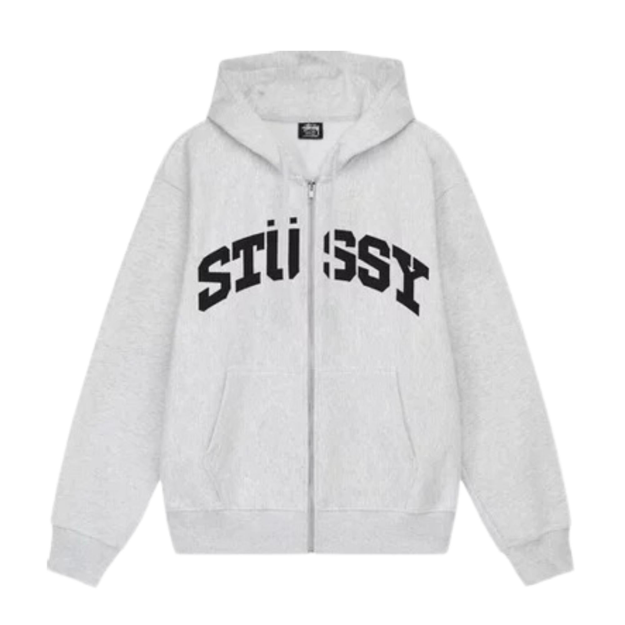 Stüssy Block Sport Zip Hoodie Ash Heather