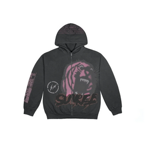 Travis Scott Cactus Jack For Fragment Sunrise Zip Up Hoodie "Black"