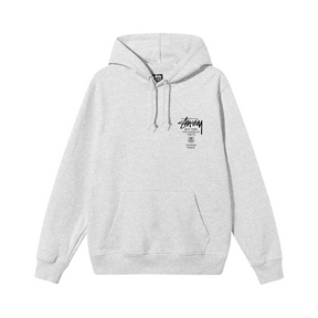 Stüssy World Tour Hoodie "Ash Heather"