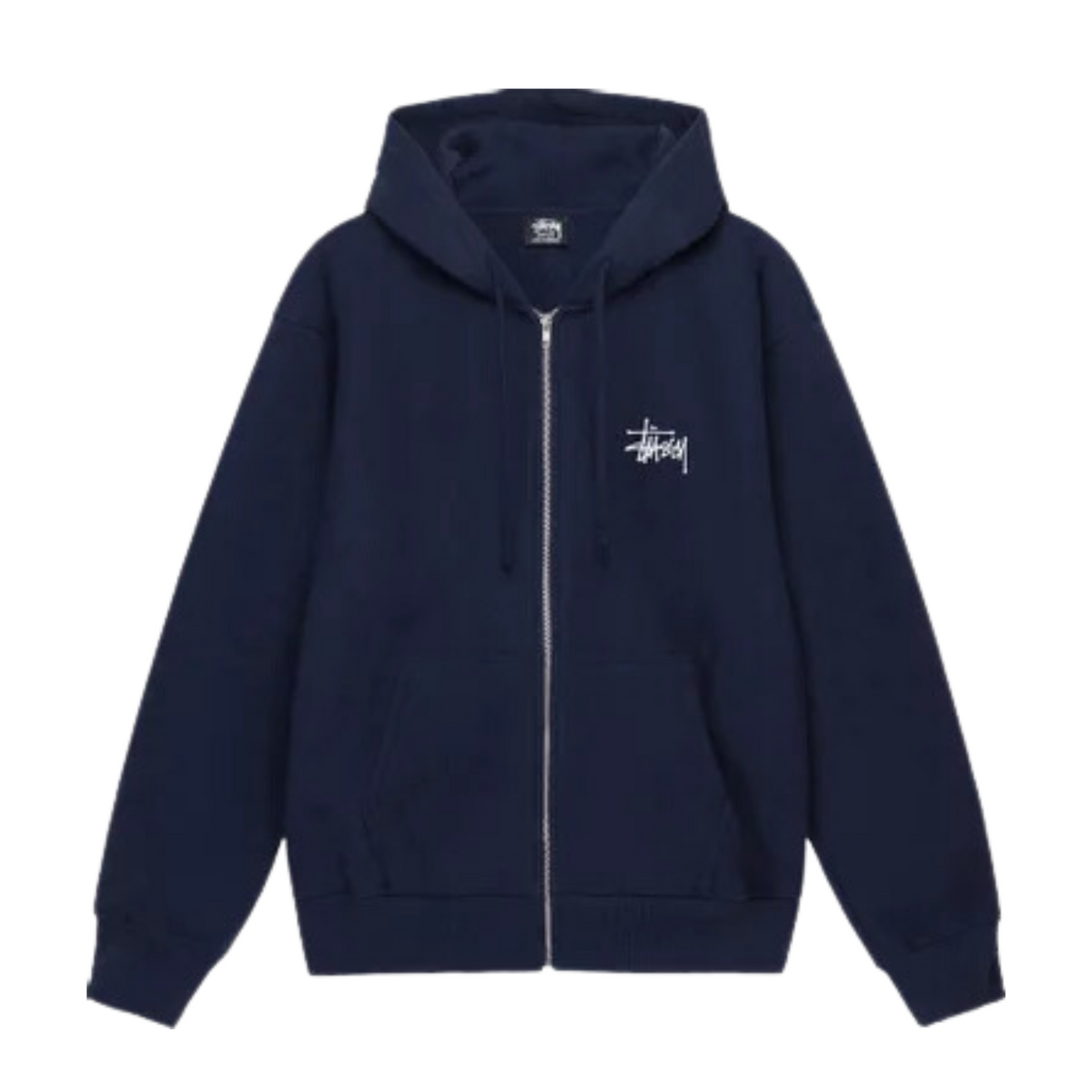 Stüssy Basic Zip Hoodie "Navy"